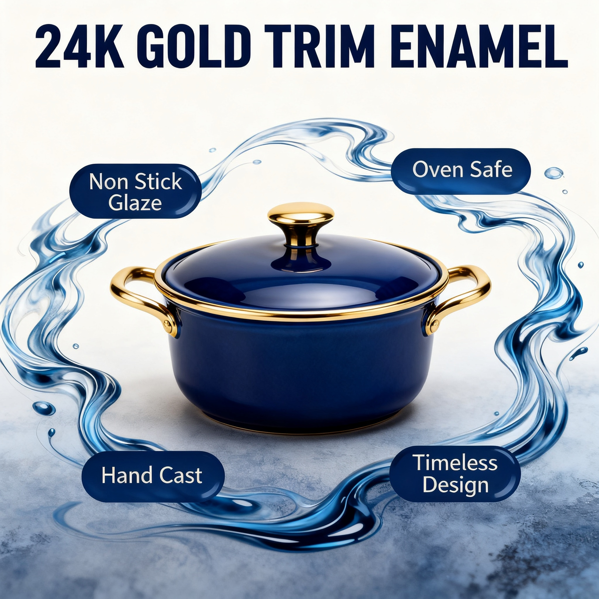 🍲 Royal Blue Elegance, Crafted for Everyday Culinary Moments