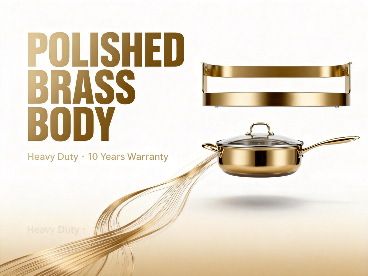 🍳 A Beautiful Golden Sauté Pan Designed For Everyday Cooking, Family Meals, And Creating Restaurant-Inspired Dishes At Home
