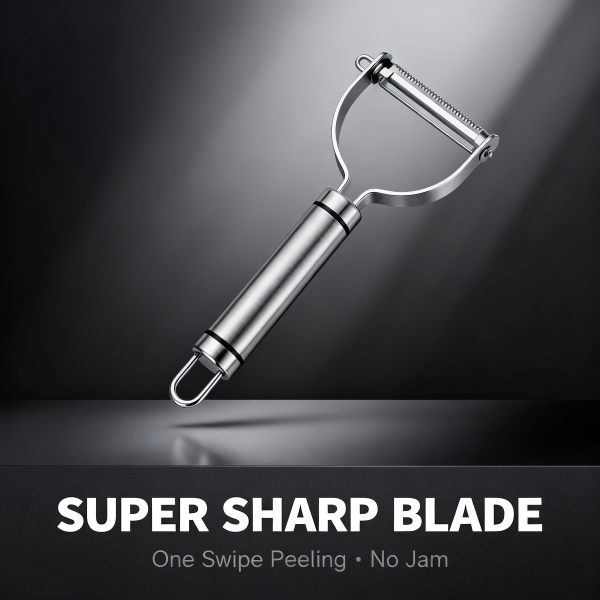 🛠 Stainless Steel Y-Shaped Serrated Peeler|Anti-Slip Long Handle Fruit & Vegetable Peeling Knife Multi-Purpose Kitchen Peeling Tool