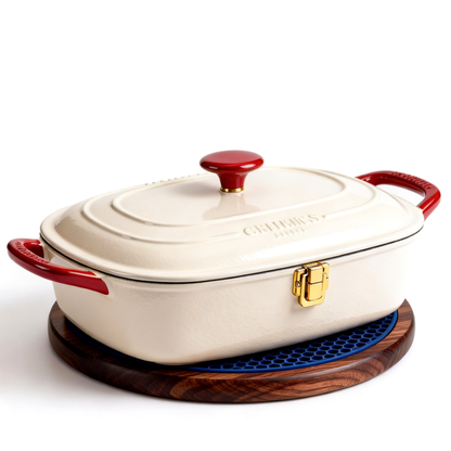 🍲 Enamel Cooking Pot Bringing Slow Cooking, Comfort, and Timeless Kitchen Elegance Into Your Home