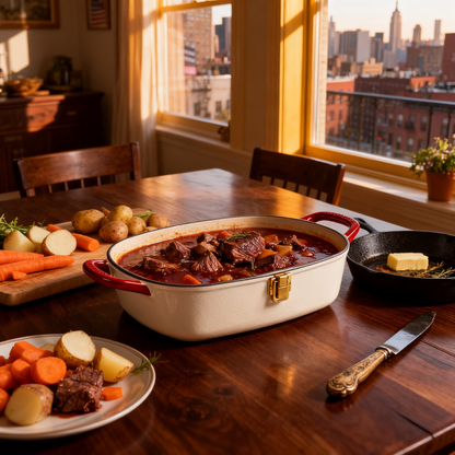 🍲 Enamel Cooking Pot Bringing Slow Cooking, Comfort, and Timeless Kitchen Elegance Into Your Home