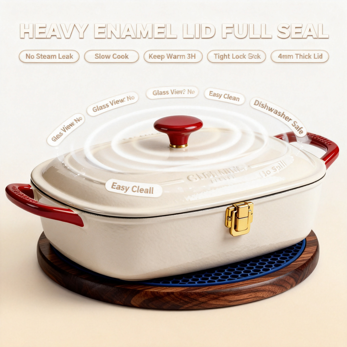 🍲 Enamel Cooking Pot Bringing Slow Cooking, Comfort, and Timeless Kitchen Elegance Into Your Home
