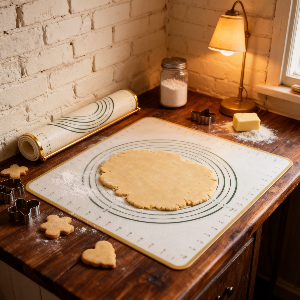 ✨ A Refined Kitchen Essential | Premium Metal-Edge Baking Mat Designed for Stability, Precision & Everyday Culinary Creativity