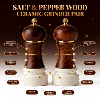 🌿 Where Natural Texture Meets Culinary Craft | Elegant Ceramic Grinder Crafted for Fresh Flavor & Timeless Kitchen Moments