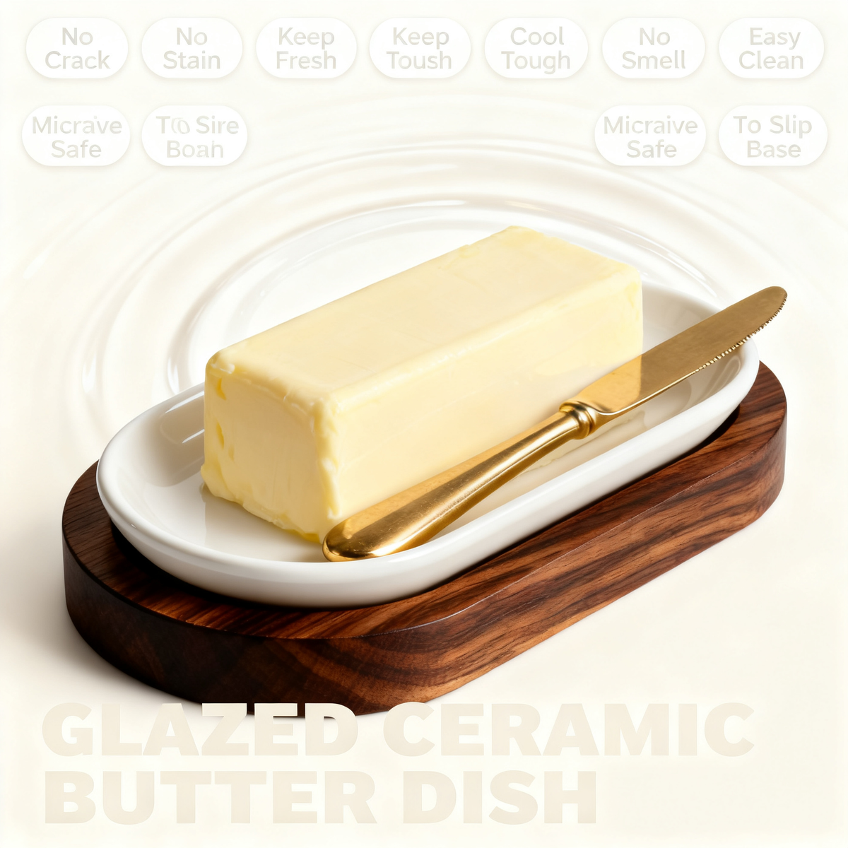 🧈 Elegant Ceramic Butter Keeper | A Refined Dining Essential Designed to Preserve Freshness and Elevate Everyday Breakfast Moments