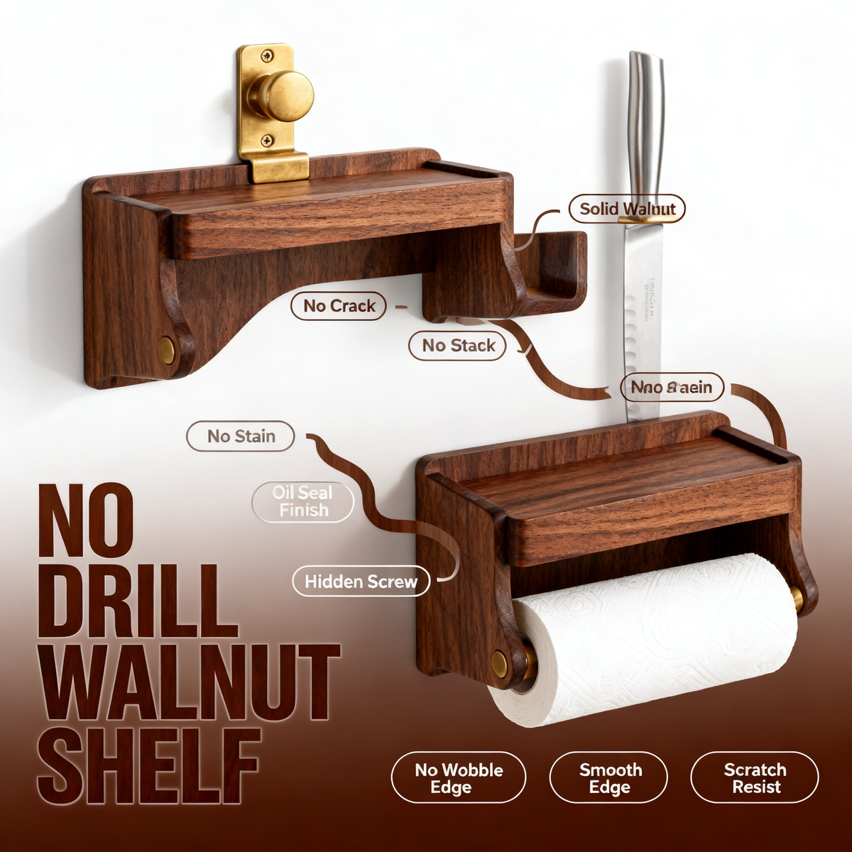 🪵 Natural Wood Kitchen Paper Holder | A Minimal Design Essential Created to Bring Warmth, Organization, and Everyday Elegance Into Modern Spaces