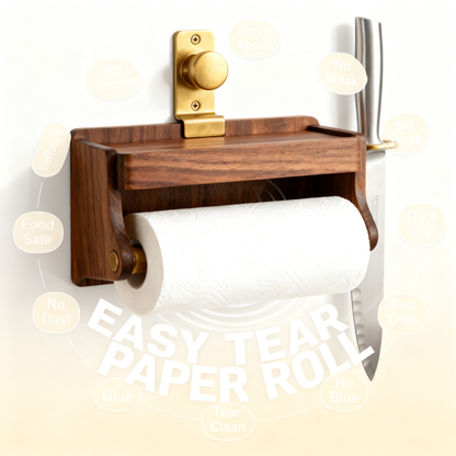 🪵 Natural Wood Kitchen Paper Holder | A Minimal Design Essential Created to Bring Warmth, Organization, and Everyday Elegance Into Modern Spaces