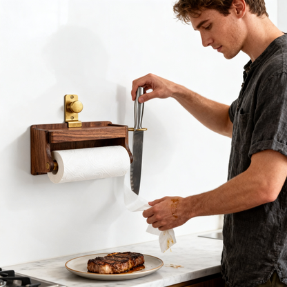 🪵 Natural Wood Kitchen Paper Holder | A Minimal Design Essential Created to Bring Warmth, Organization, and Everyday Elegance Into Modern Spaces