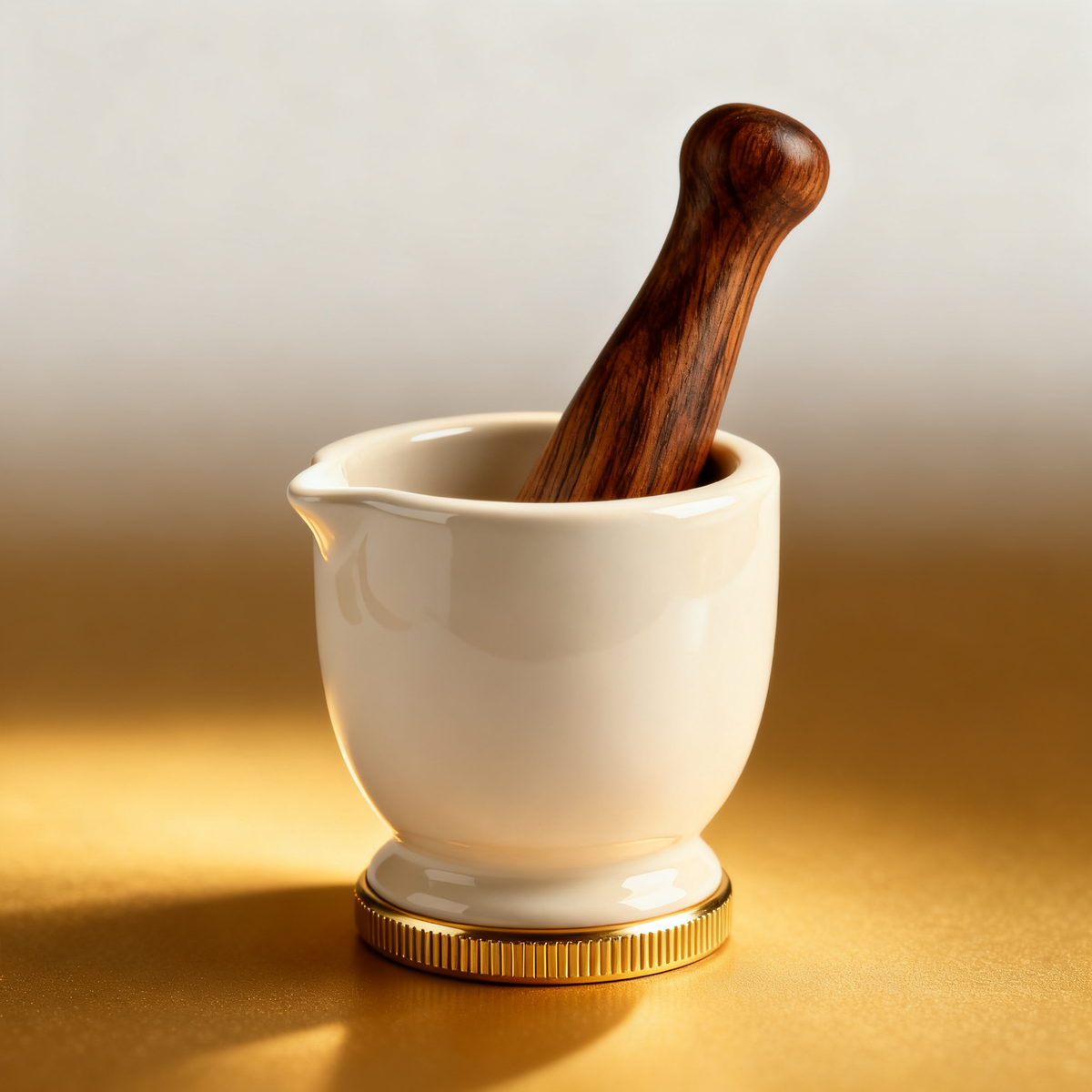 ⚪ Pure Ceramic Grinding Bowl With Metal Base | A Refined Kitchen Essential Designed for Precise Preparation and Elegant Culinary Moments