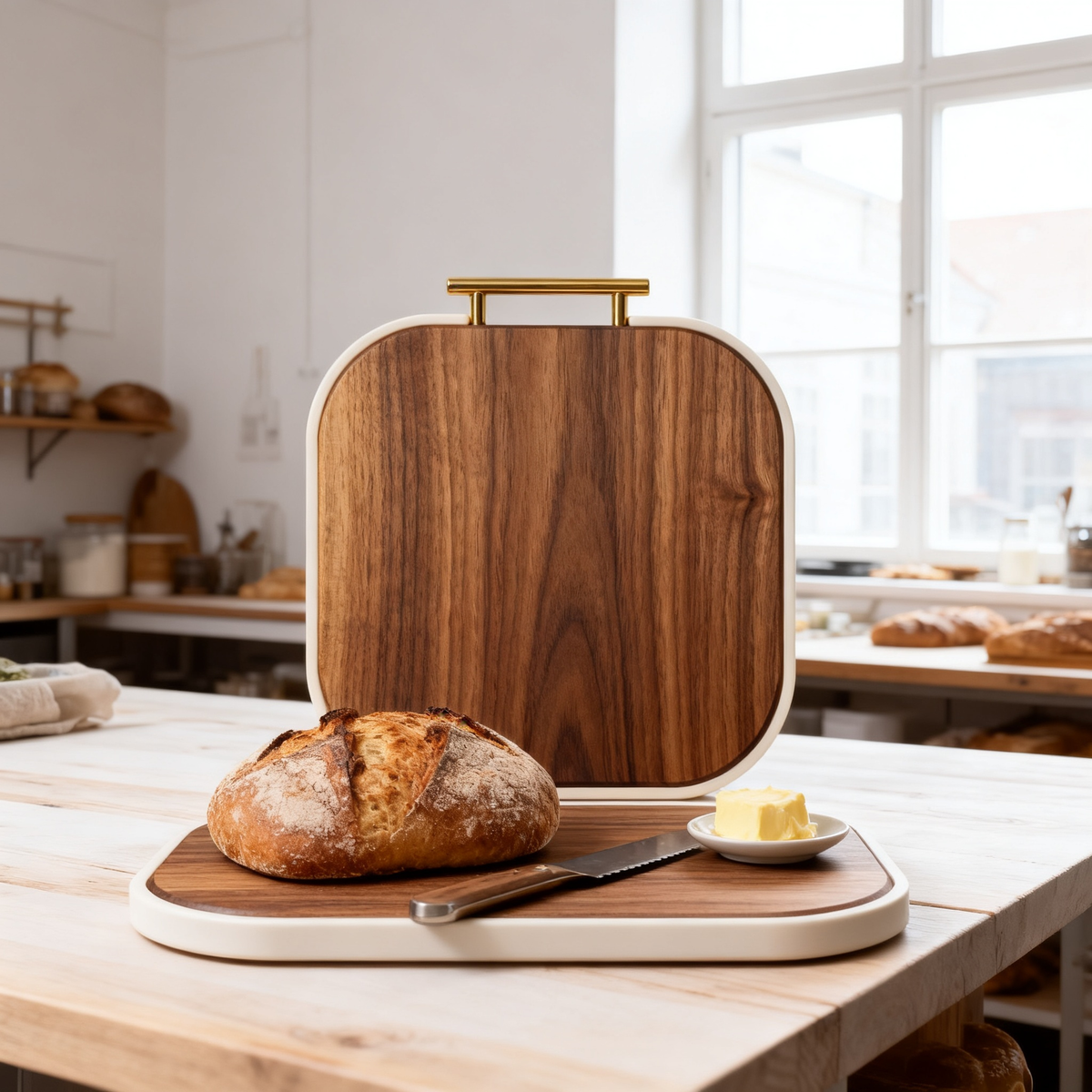 🍃 Natural Wooden Serving Tray | A Timeless Kitchen Accent Designed to Bring Organic Beauty, Functionality, and Warm Dining Moments Into Your Home