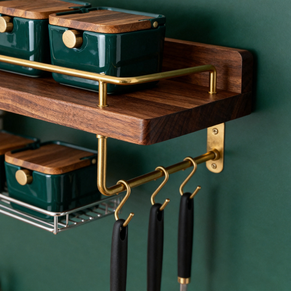 🪵Wooden Kitchen Wall Organizer | Transform Empty Wall Space Into a Functional and Beautiful Kitchen Display