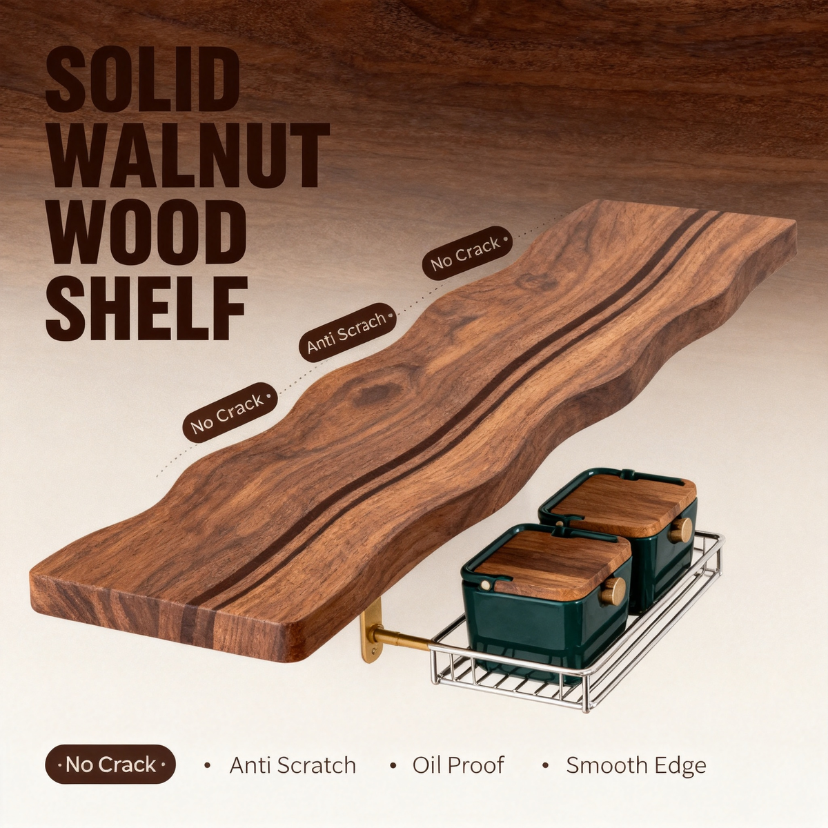 🪵Wooden Kitchen Wall Organizer | Transform Empty Wall Space Into a Functional and Beautiful Kitchen Display