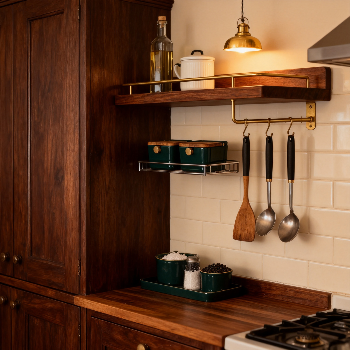 🪵Wooden Kitchen Wall Organizer | Transform Empty Wall Space Into a Functional and Beautiful Kitchen Display