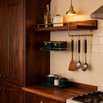 🪵Wooden Kitchen Wall Organizer | Transform Empty Wall Space Into a Functional and Beautiful Kitchen Display