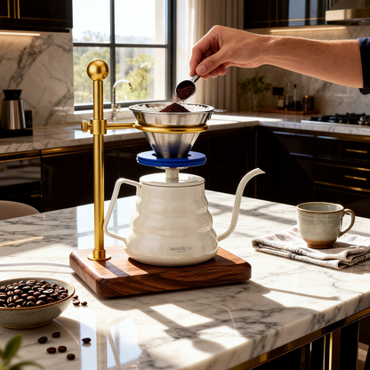 ☕ Ceramic Pour Over Coffee Dripper Set Transform Your Daily Coffee Ritual Into a Moment of Calm and Craft