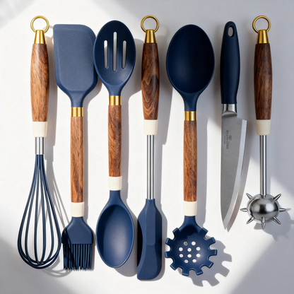 🥄 Wooden Handle Kitchen Utensil Set Bringing Comfort, Craftsmanship, and Everyday Cooking Confidence Into Your Kitchen