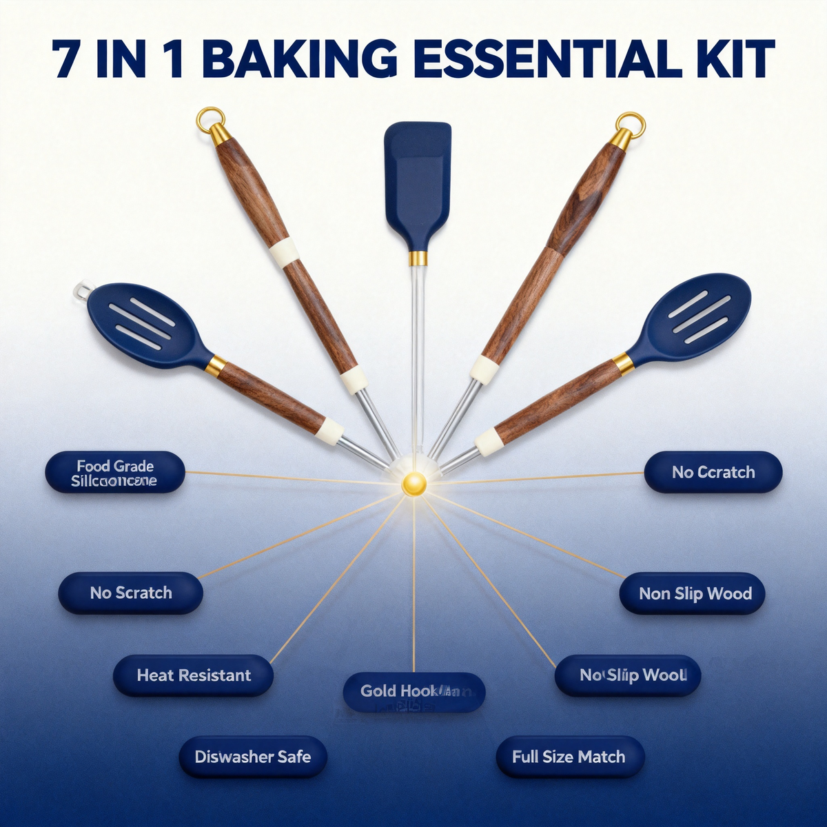🥄 Wooden Handle Kitchen Utensil Set Bringing Comfort, Craftsmanship, and Everyday Cooking Confidence Into Your Kitchen