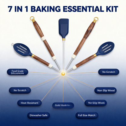 🥄 Wooden Handle Kitchen Utensil Set Bringing Comfort, Craftsmanship, and Everyday Cooking Confidence Into Your Kitchen