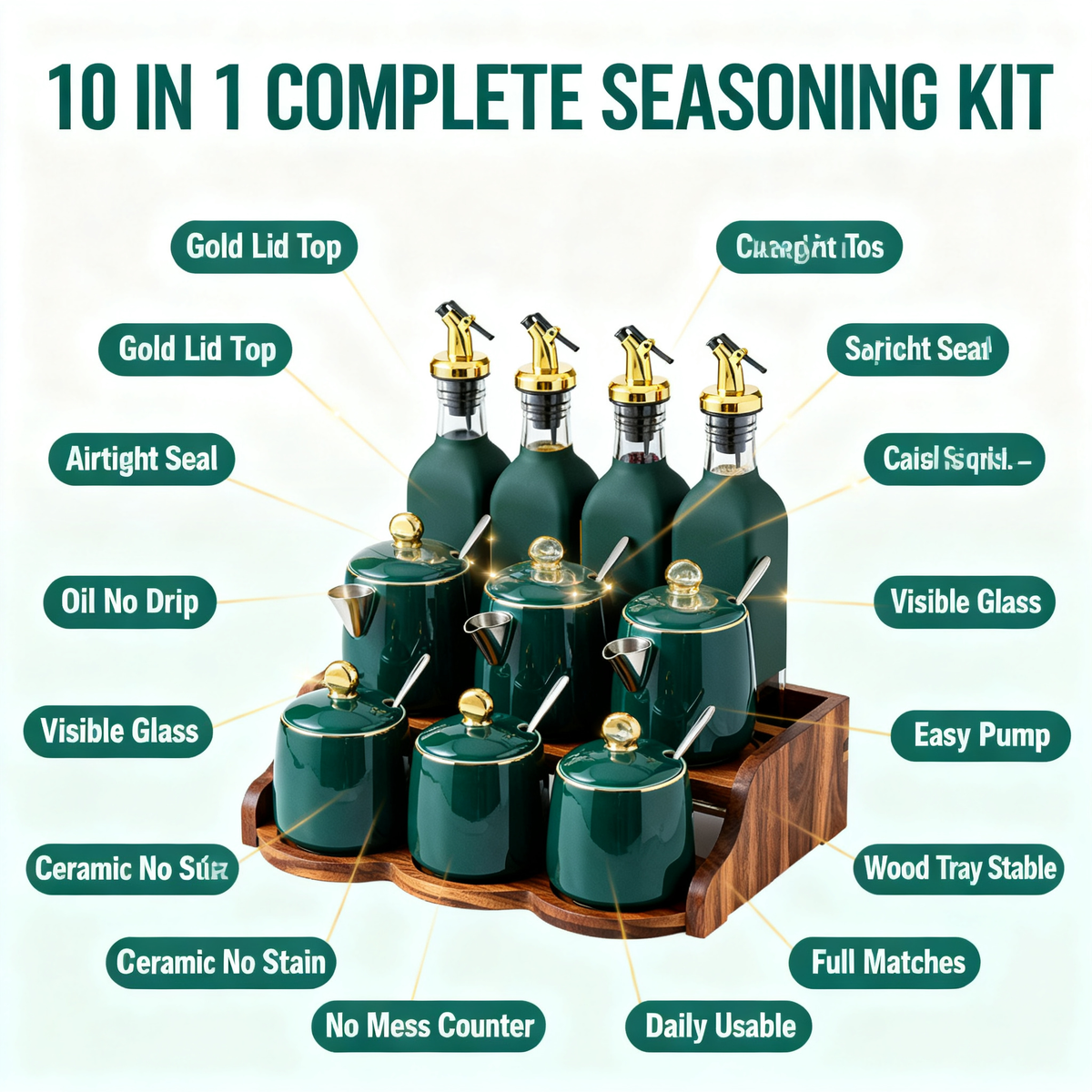 🧂 Glass Seasoning Jar Set Creating A More Organized Kitchen With Elegant Storage And Everyday Convenience