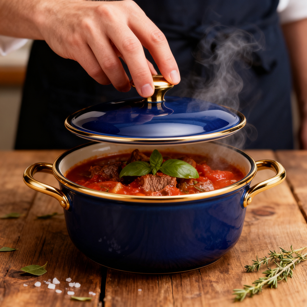 🍲 Royal Blue Elegance, Crafted for Everyday Culinary Moments