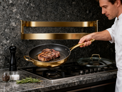 🍳 A Beautiful Golden Sauté Pan Designed For Everyday Cooking, Family Meals, And Creating Restaurant-Inspired Dishes At Home