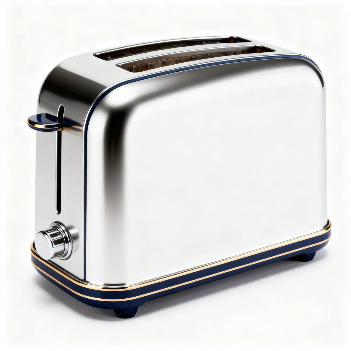 🥪Vintage Gold Dual Wide Slot Multi-Function Toaster | Mirror Polished Stainless Steel Precise Browning Control Breakfast Toaster