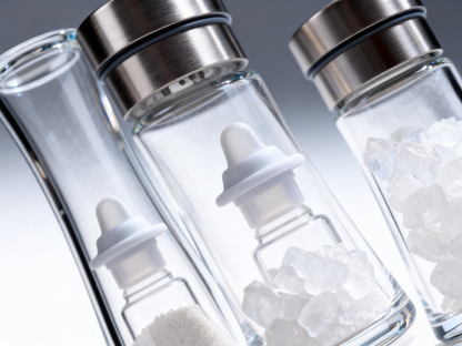 🌬 Hourglass Clear Glass Spice Jar Set of 6 | Stainless Steel Airtight Lids Kitchen Salt Sugar Storage Canisters Moisture-Proof Visible Seasoning Containers