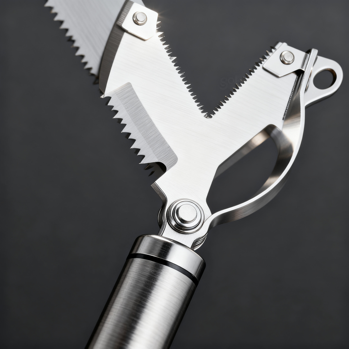 🛠 Stainless Steel Y-Shaped Serrated Peeler｜Anti-Slip Long Handle Fruit & Vegetable Peeling Knife Multi-Purpose Kitchen Peeling Tool
