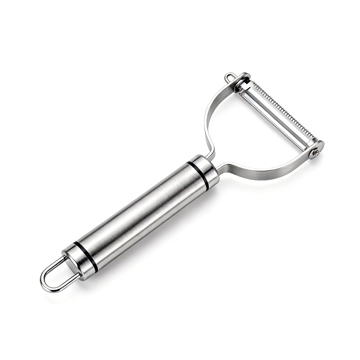 🛠 Stainless Steel Y-Shaped Serrated Peeler｜Anti-Slip Long Handle Fruit & Vegetable Peeling Knife Multi-Purpose Kitchen Peeling Tool