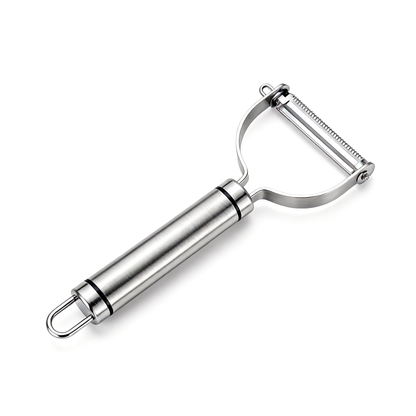 🛠 Stainless Steel Y-Shaped Serrated Peeler｜Anti-Slip Long Handle Fruit & Vegetable Peeling Knife Multi-Purpose Kitchen Peeling Tool