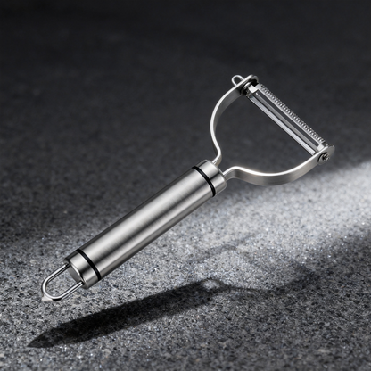 🛠 Stainless Steel Y-Shaped Serrated Peeler｜Anti-Slip Long Handle Fruit & Vegetable Peeling Knife Multi-Purpose Kitchen Peeling Tool