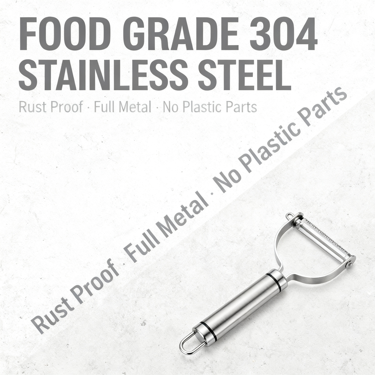 🛠 Stainless Steel Y-Shaped Serrated Peeler｜Anti-Slip Long Handle Fruit & Vegetable Peeling Knife Multi-Purpose Kitchen Peeling Tool