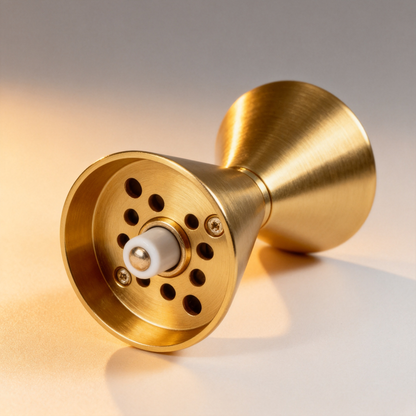 ✨ Brushed Gold Conical Manual Spice Grinder｜Adjustable Ceramic Grinding Core Pepper & Sea Salt Mill Luxury Table Seasoning Tool